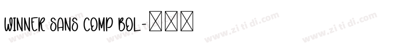 Winner Sans Comp Bol字体转换